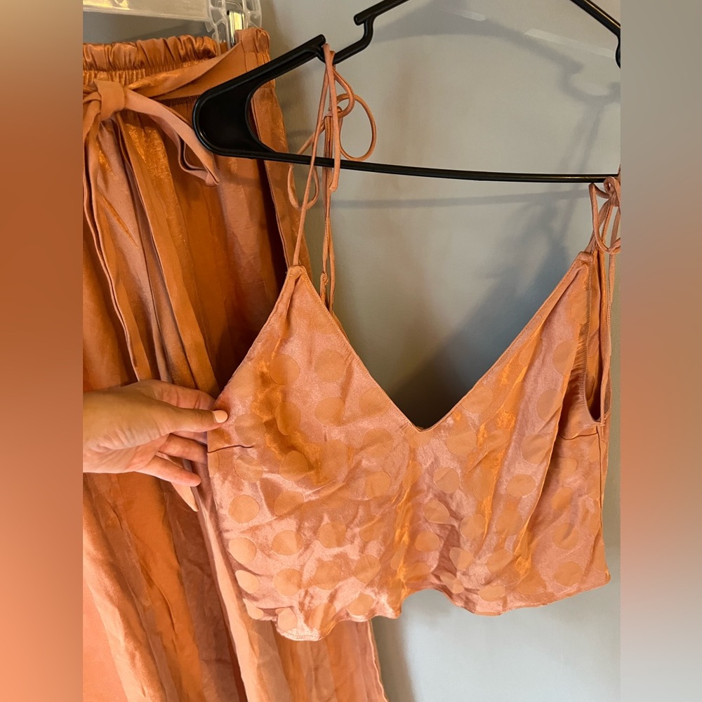 Victoria Secret Burnt Orange Pajama Set